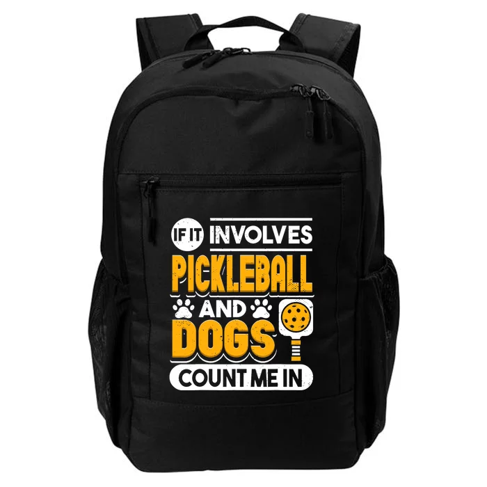 Dogs And Pickleball Lover Daily Commute Backpack