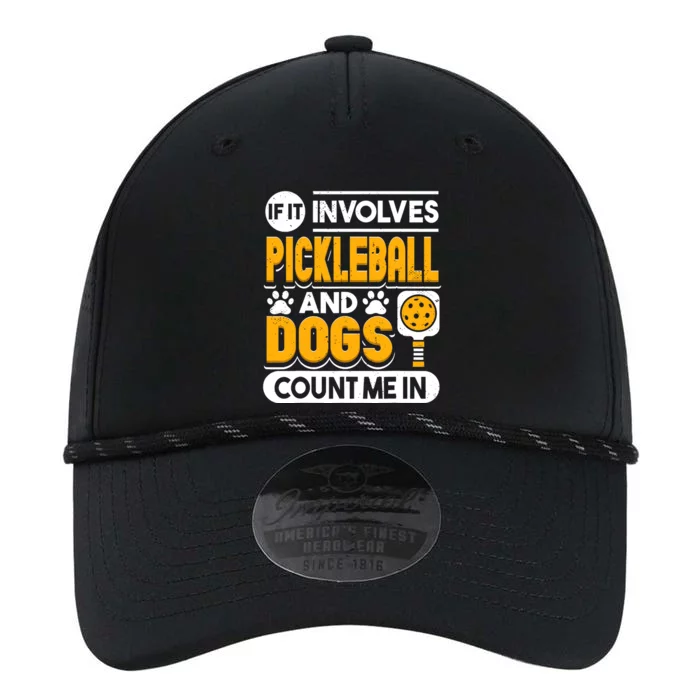 Dogs And Pickleball Lover Performance The Dyno Cap