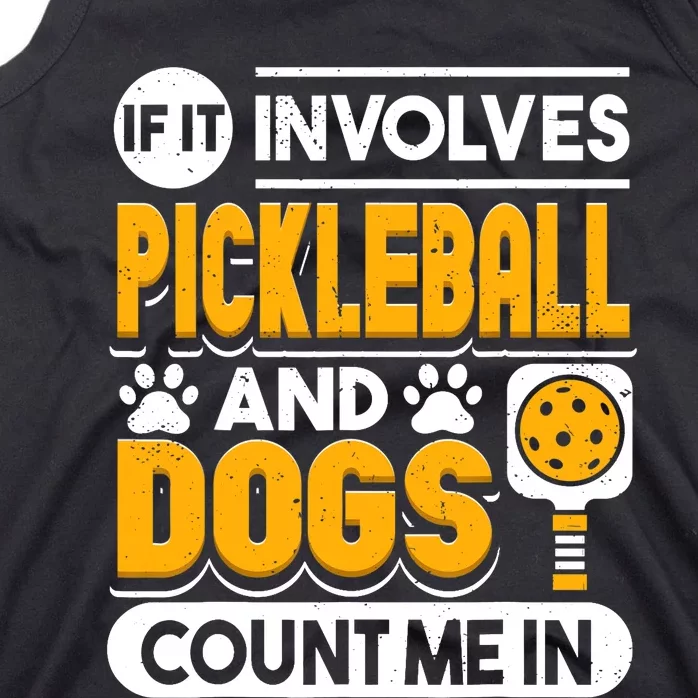 Dogs And Pickleball Lover Tank Top