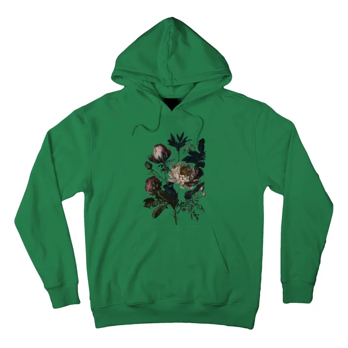 Dark Academia Peony Botanical Hoodie