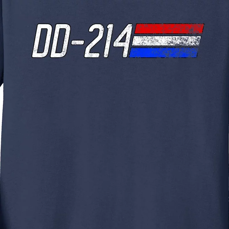 Dd214 Alumni Retired Military Veteran Dd 214 Alumni Kids Long Sleeve Shirt