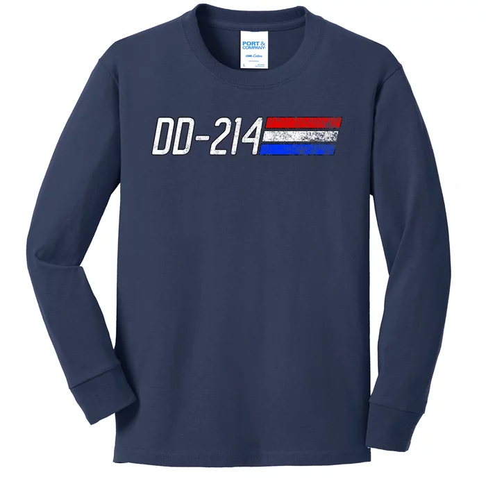 Dd214 Alumni Retired Military Veteran Dd 214 Alumni Kids Long Sleeve Shirt