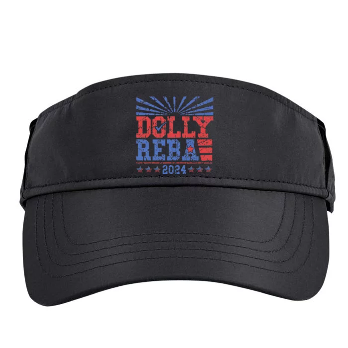 Dolly And Reba 2024 Make America Fancy Again Adult Drive Performance Visor