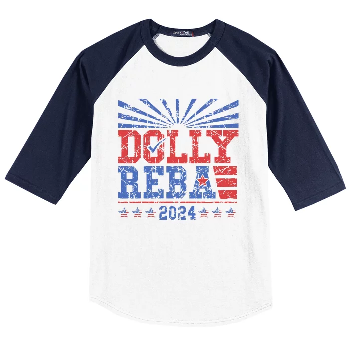 Dolly And Reba 2024 Make America Fancy Again Baseball Sleeve Shirt