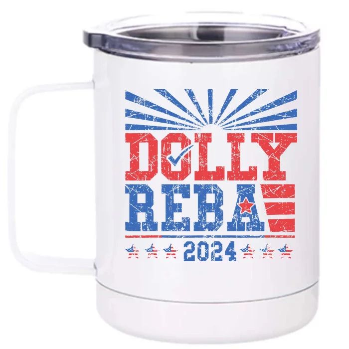 D.O.L.Ly And Reba 2024 Front & Back 12oz Stainless Steel Tumbler Cup