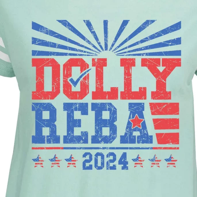 Dolly And Reba 2024 Enza Ladies Jersey Football T-Shirt