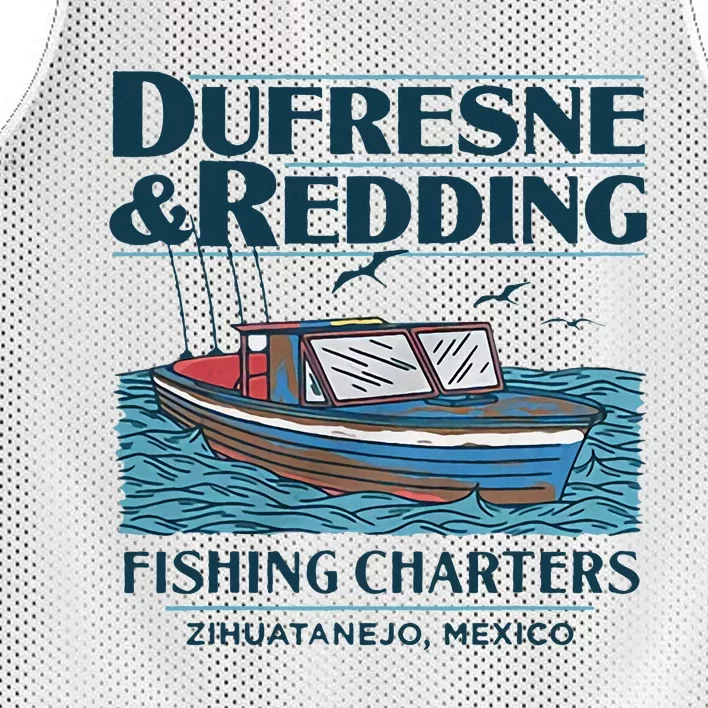 Dufresne And Redding Fishing Charters Mesh Reversible Basketball Jersey Tank