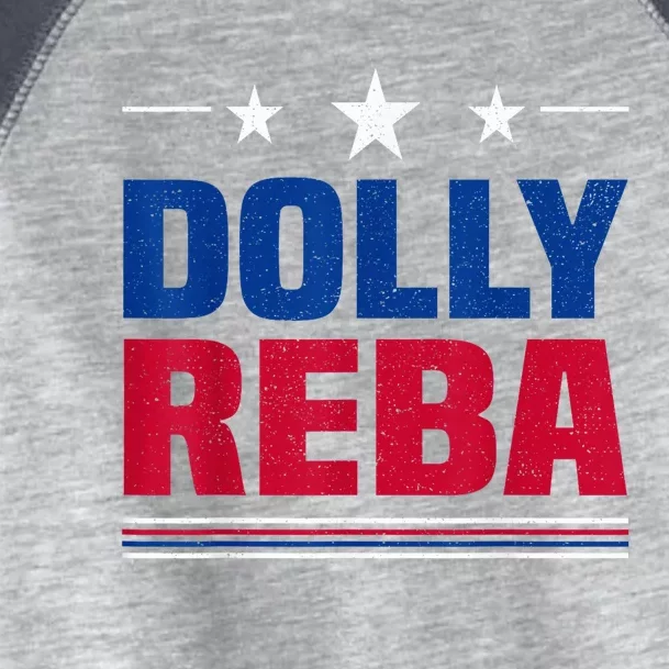 Dolly And Reba 2024 Make America Fancy Again For President Toddler Fine Jersey T-Shirt