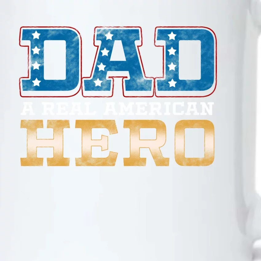 Dad A Real American Hero Gift Funny Gift Black Color Changing Mug