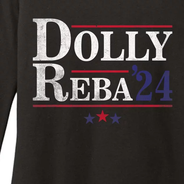 Dolly And Reba 2024 Trendy Design Womens CVC Long Sleeve Shirt