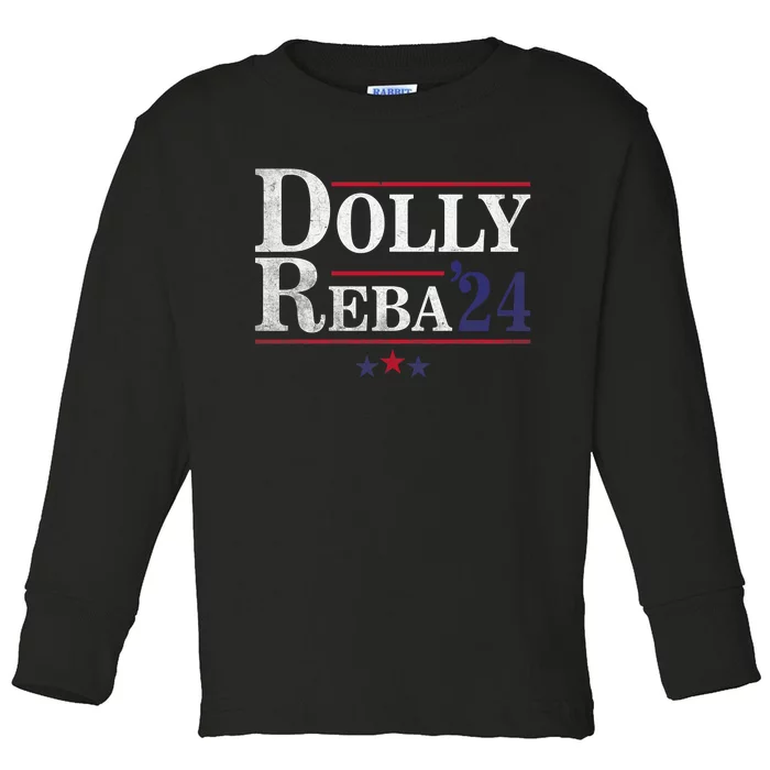 Dolly And Reba 2024 Trendy Design Toddler Long Sleeve Shirt