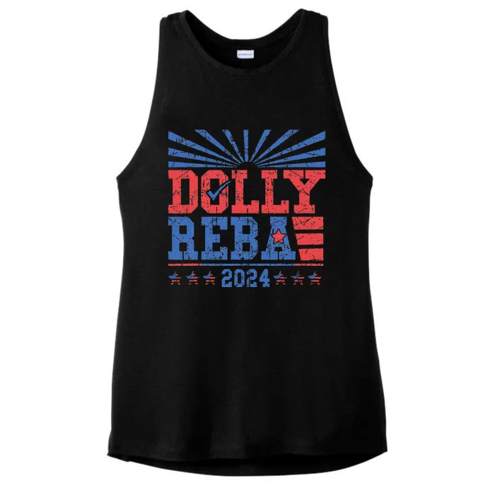 Dolly And Reba 2024 Ladies Tri-Blend Wicking Tank