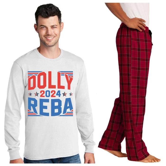 Dolly And Reba 2024 Funny Gift Long Sleeve Pajama Set