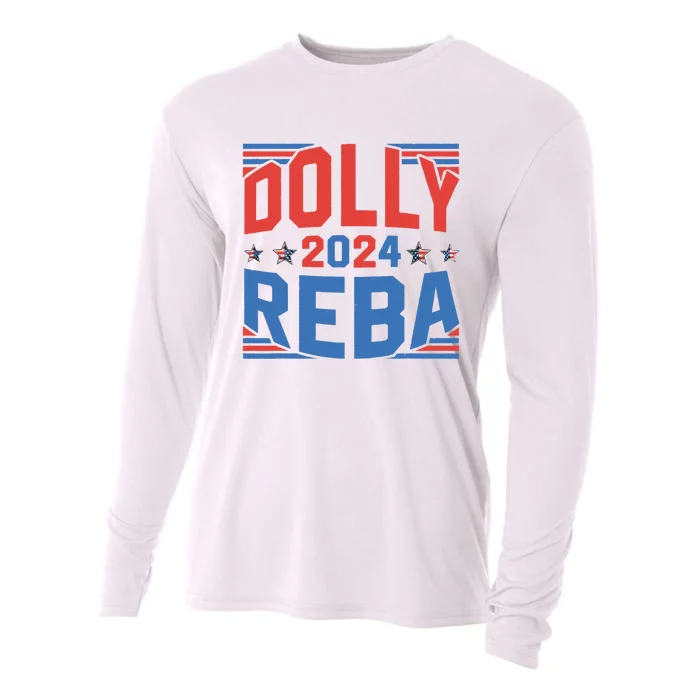 Dolly And Reba 2024 Funny Gift Cooling Performance Long Sleeve Crew