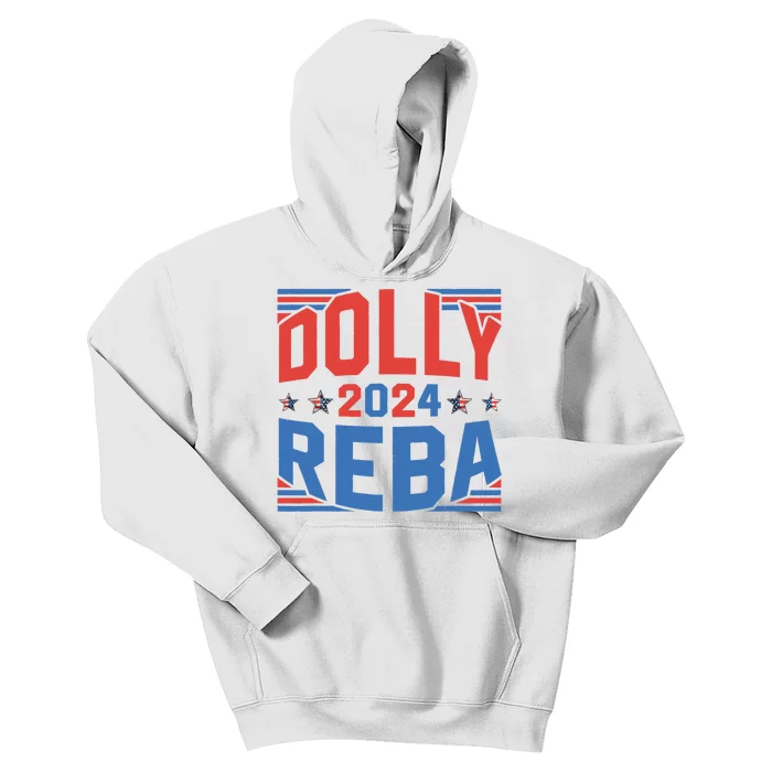 Dolly And Reba 2024 Funny Gift Kids Hoodie