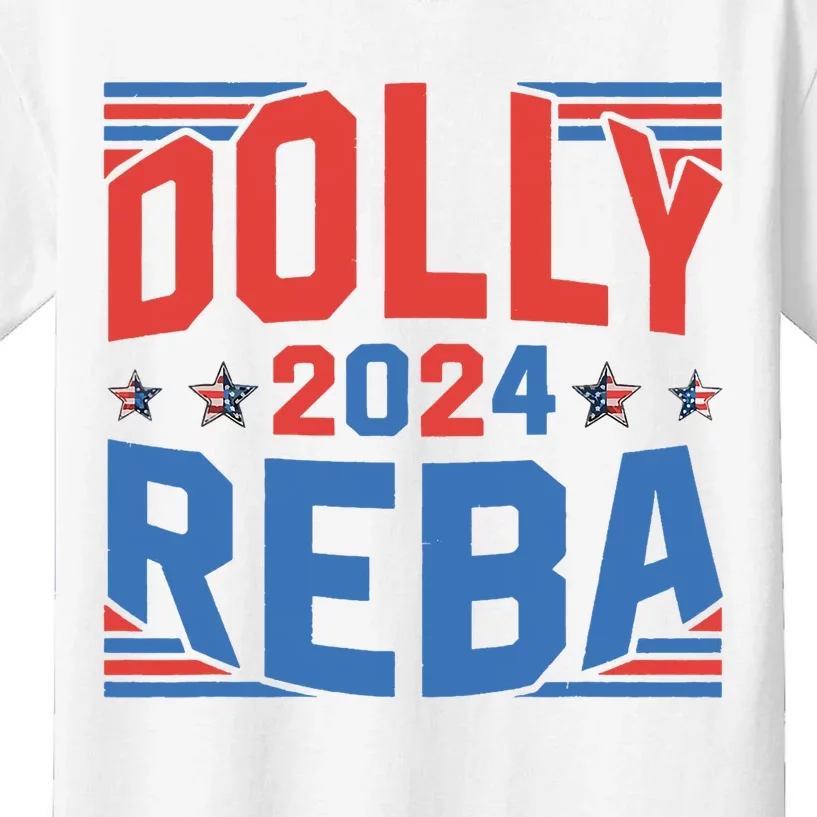 Dolly And Reba 2024 Funny Gift Kids T-Shirt