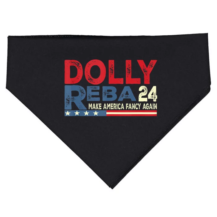 Dolly And Reba 2024 Make America Fancy Again USA-Made Doggie Bandana