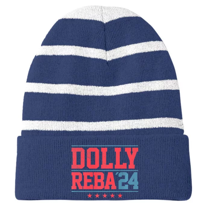 Dolly And Reba '24 Striped Beanie with Solid Band