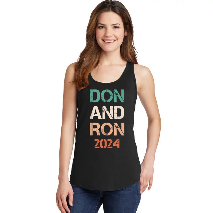 Don And Ron 2024 Don Donald Trump Ron DeSantis 2024 Vintage Ladies Essential Tank