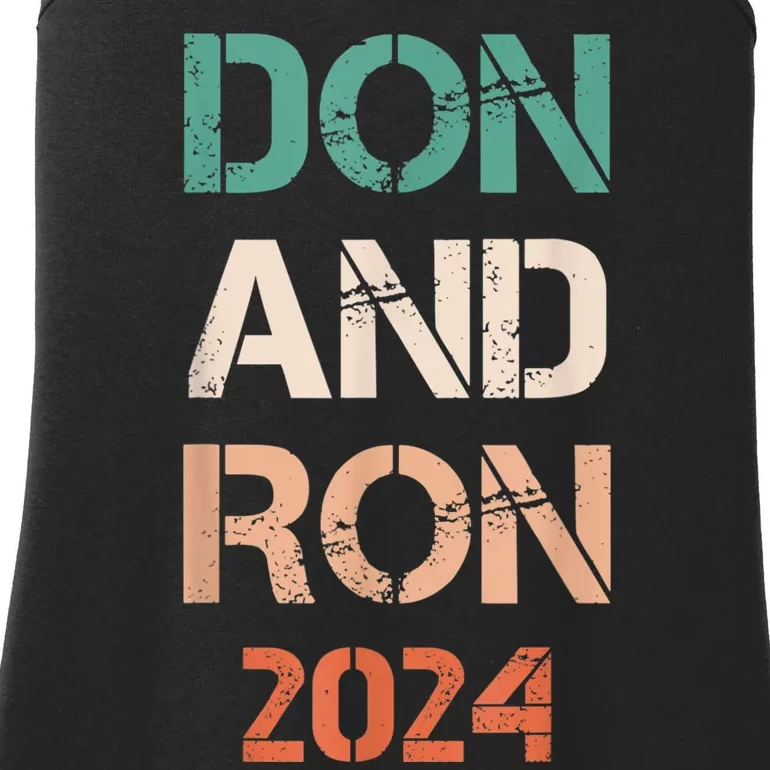 Don And Ron 2024 Don Donald Trump Ron DeSantis 2024 Vintage Ladies Essential Tank