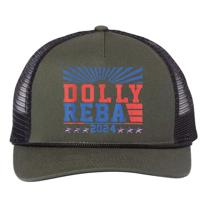 Dolly And Reba 2024 Retro Rope Trucker Hat Cap