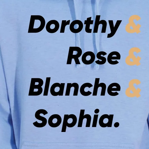 Dorothy And Rose And Blanche And Sophia. Unisex Surf Hoodie