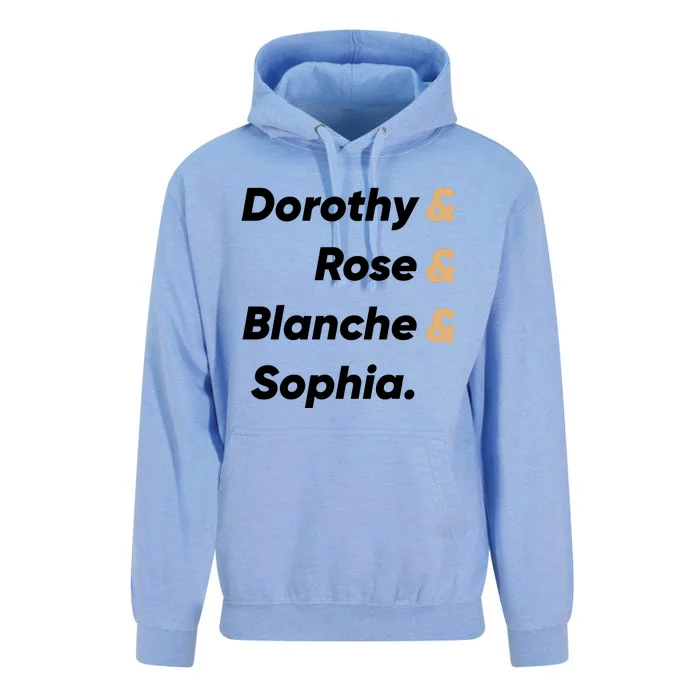 Dorothy And Rose And Blanche And Sophia. Unisex Surf Hoodie