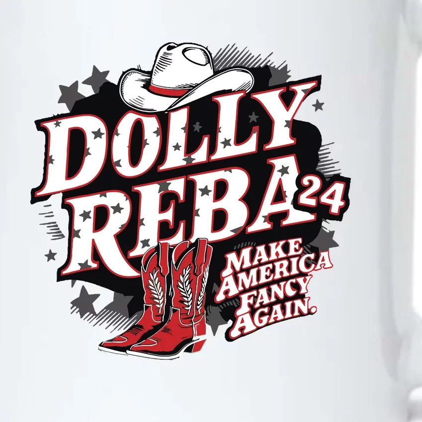 Dolly And Reba 2024 Make America Fancy Again Black Color Changing Mug