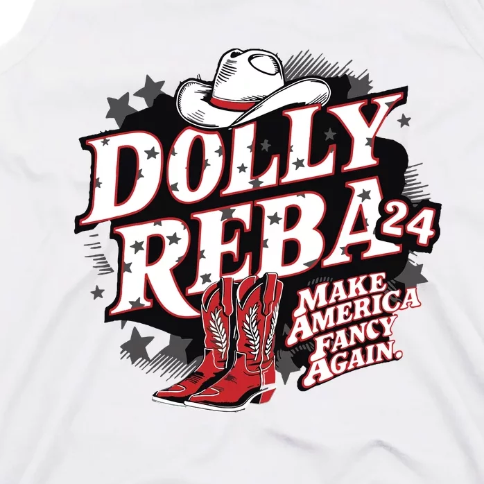 Dolly And Reba 2024 Make America Fancy Again Tank Top