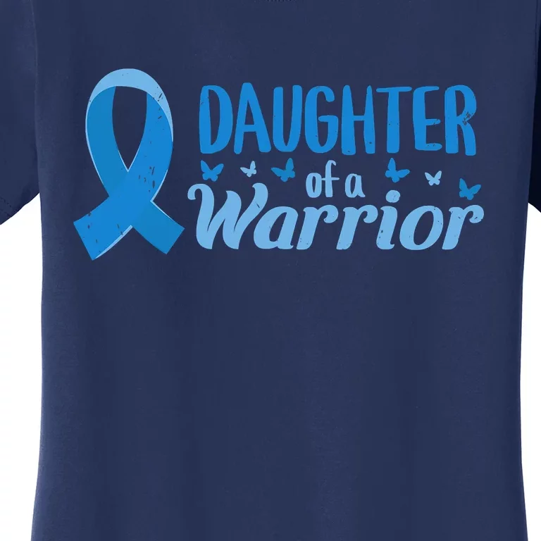 Diabetes Awareness Rainbow Blue Ribbon Fight T1 T2 Diabetes Women's T-Shirt