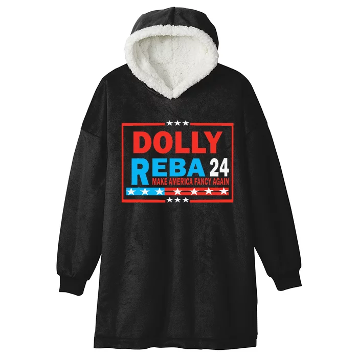 Dolly And Reba 2024 Gift Hooded Wearable Blanket