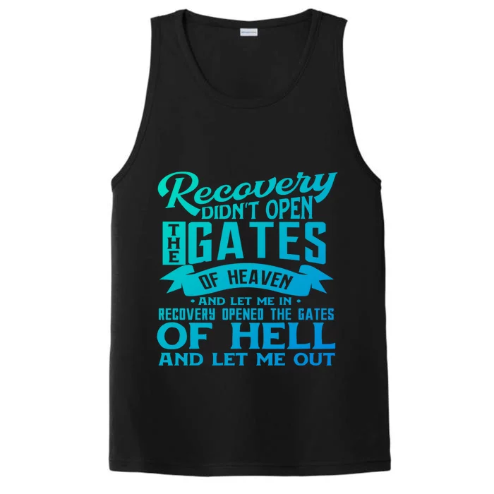 Drug Addiction Recovery Quote Sobriety 12 Steps Aa Gift Performance Tank