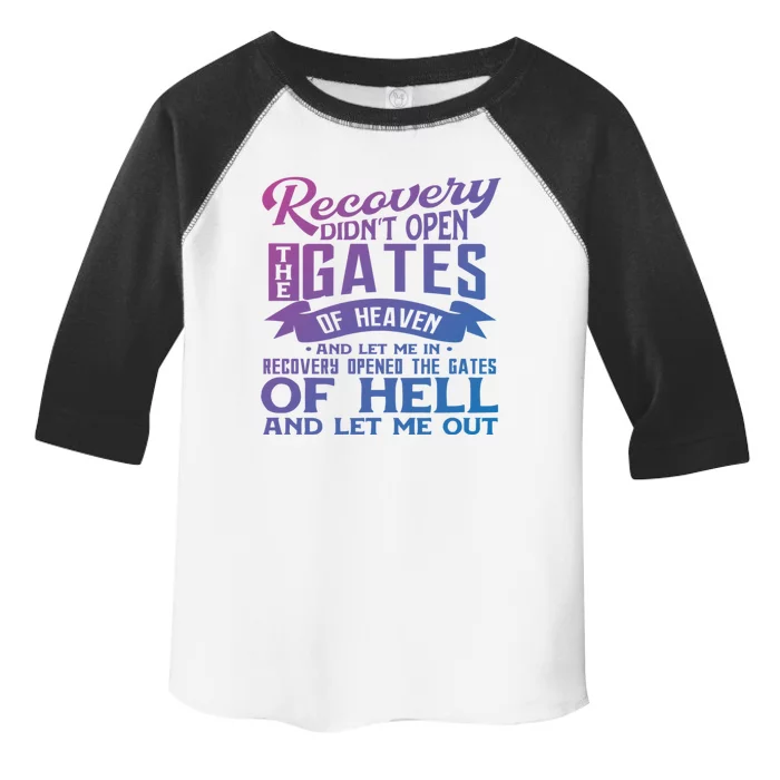 Drug Addiction Recovery Quote Sobriety 12 Steps Aa Gift Toddler Fine Jersey T-Shirt