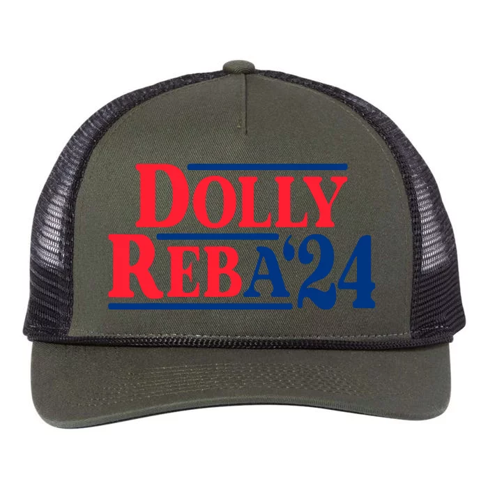 Dolly And Reba 2024 Retro Rope Trucker Hat Cap