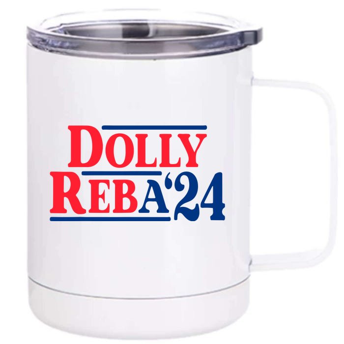 Dolly And Reba 2024 Front & Back 12oz Stainless Steel Tumbler Cup