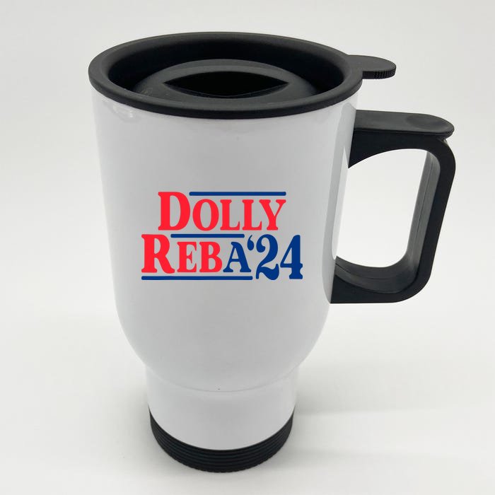 Dolly And Reba 2024 Front & Back Stainless Steel Travel Mug