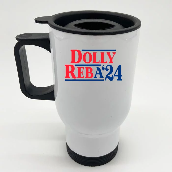 Dolly And Reba 2024 Front & Back Stainless Steel Travel Mug