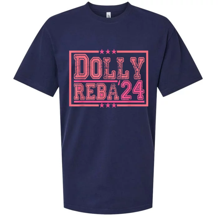 Dolly And Reba For President Pink 2024 Sueded Cloud Jersey T-Shirt