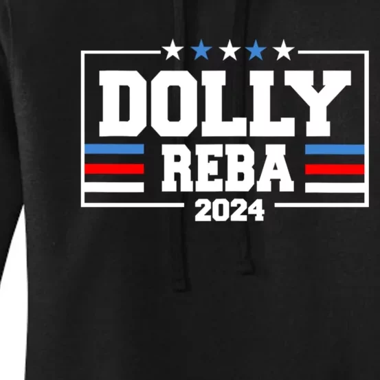 Dolly And Reba 2024 Make America Fancy Again Women's Pullover Hoodie