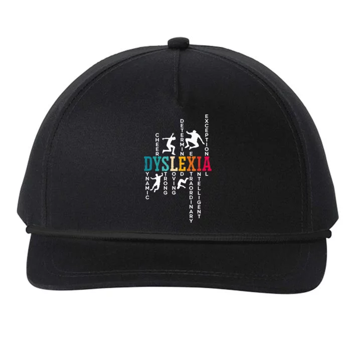 Dyslexia Awareness Reading Disorder Learning Disability Snapback Five-Panel Rope Hat