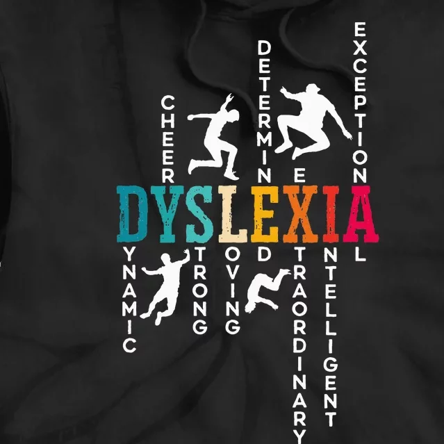 Dyslexia Awareness Reading Disorder Learning Disability Tie Dye Hoodie