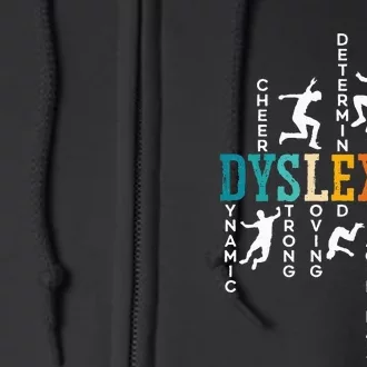 Dyslexia Awareness Reading Disorder Learning Disability Full Zip Hoodie