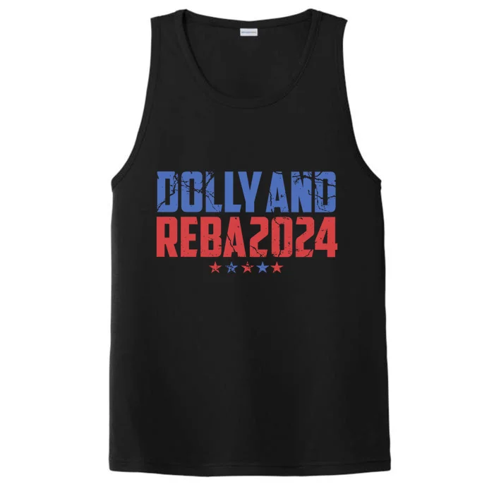 Dolly And Reba 2024 Dolly And Reba 2024 Usa 2024 Performance Tank