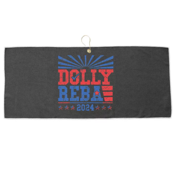 D.O.L.L.Y And Reba 2024 Large Microfiber Waffle Golf Towel