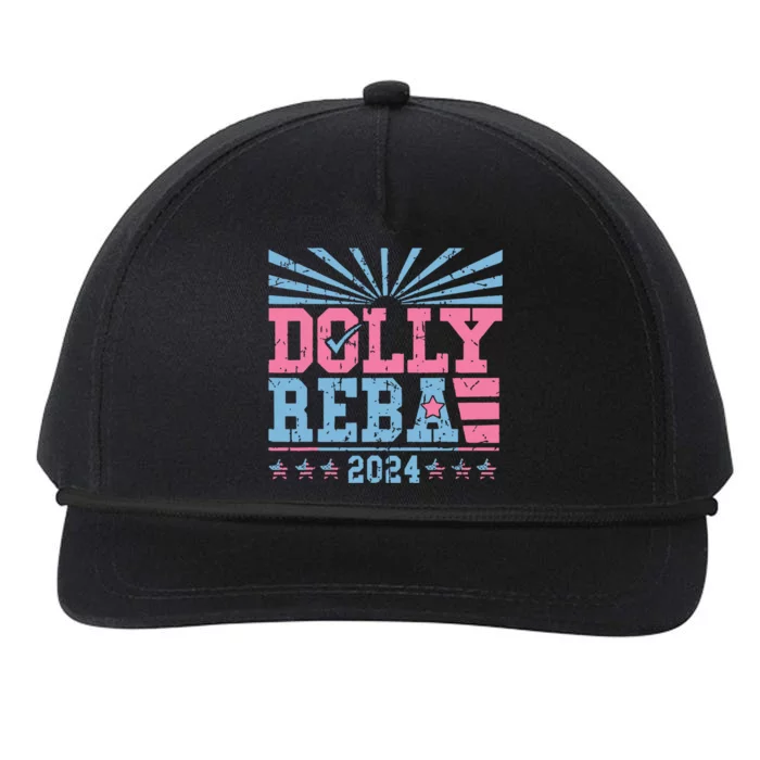 Dolly And Reba 2024 For President Snapback Five-Panel Rope Hat