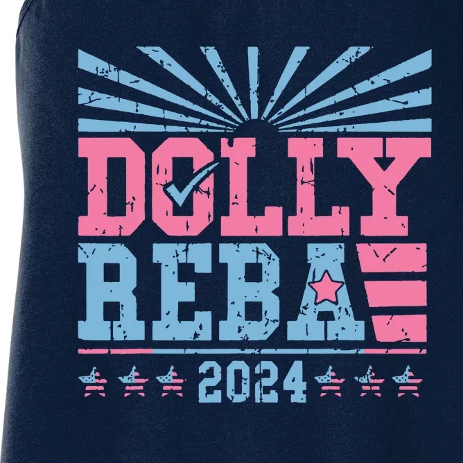 Dolly And Reba 2024 For President Women's Racerback Tank