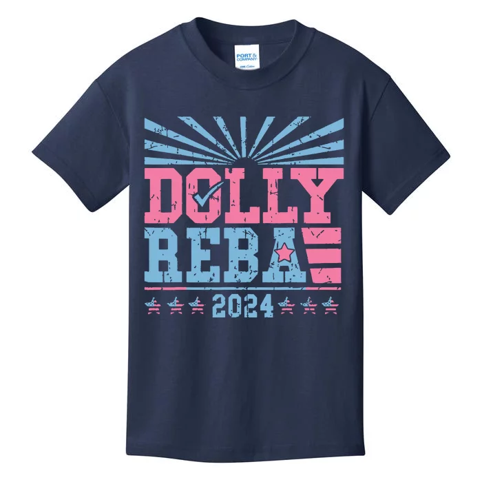 Dolly And Reba 2024 For President Kids T-Shirt