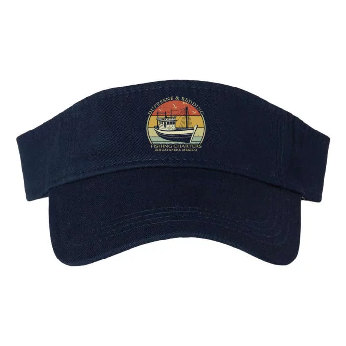 Dufresne And Redding Fishing Charters Vintage Fishing Boat Valucap Bio-Washed Visor