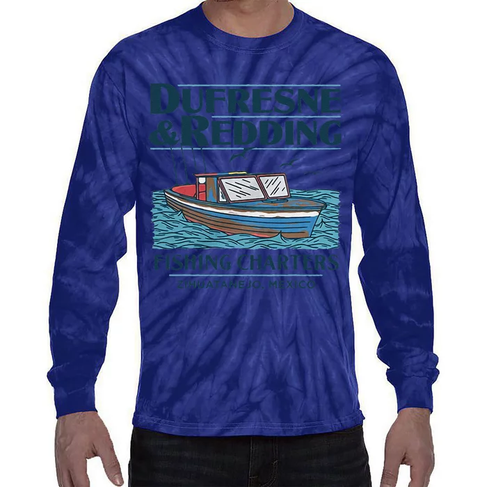 Dufresne And Redding Fishing Charters Tie-Dye Long Sleeve Shirt