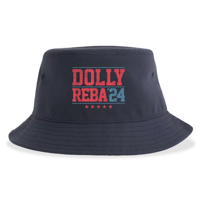 Dolly And Reba 24 America Us Color Style Sustainable Bucket Hat